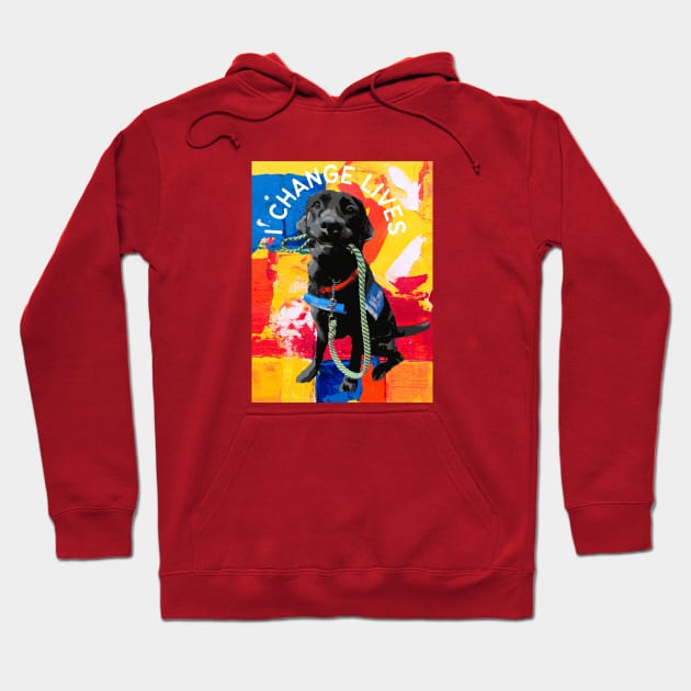 Black Lab Changes Lives Hoodie by B C Designs